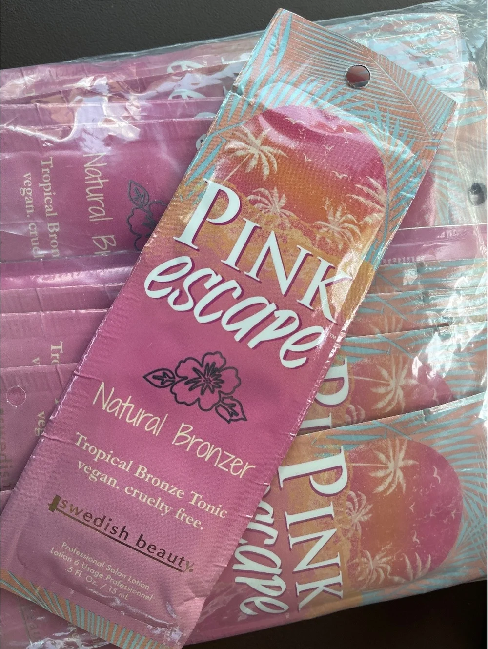 Pink Escape Natural Bronzer Tropical Bronze Tonic - Vegan, BUNDLE OF 25